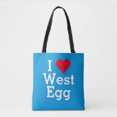 I Love West Egg Tote Bag (Voorkant)