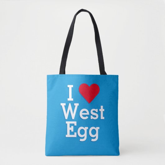 I Love West Egg Tote Bag (Voorkant)