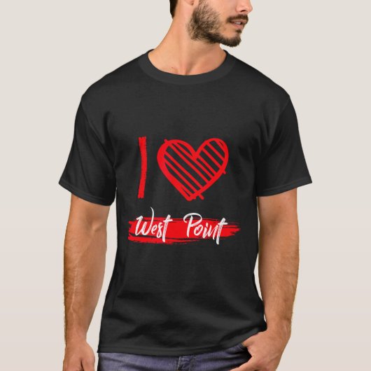 I Love West Int I Heart West Int  T-shirt (Voorkant)