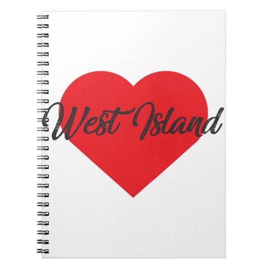 I Love West Island - Cocos Islands Notitieboek (Voorkant)