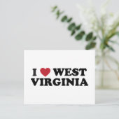 I Love West Virginia Briefkaart (Staand voorkant)