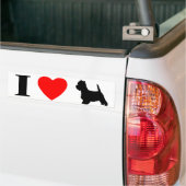 I Love Westies Bumpersticker (Op Truck)