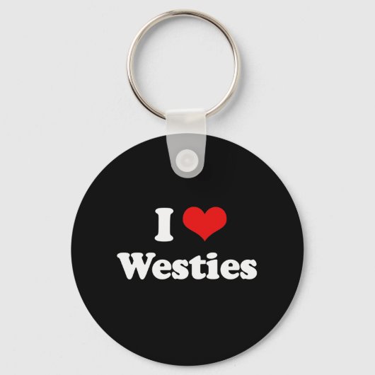 I Love Westies Sleutelhanger (Voorkant)
