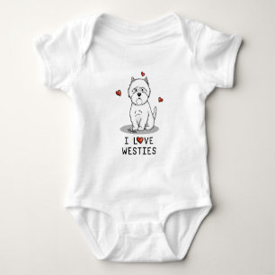 I Love Westies - West Highland White Terriers Romper