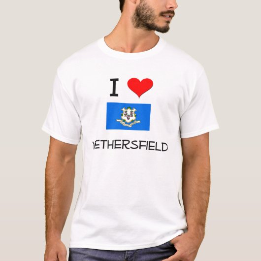 I Love Wethersfield Connecticut T-shirt (Voorkant)