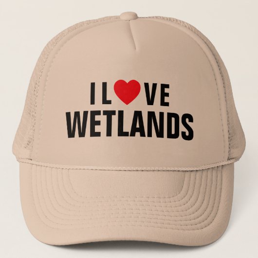 I Love Wetlands™ Trucker Hat Pet (Voorkant)
