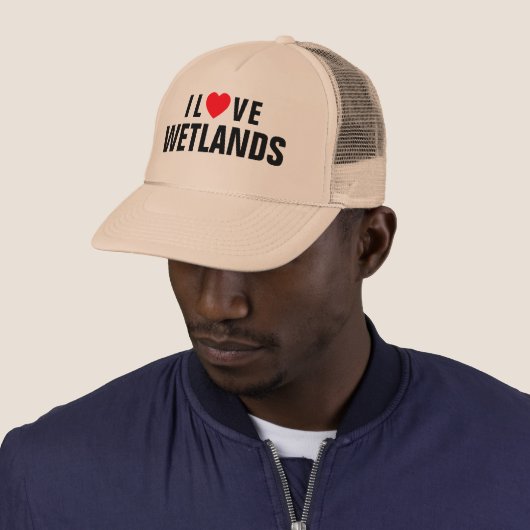 I Love Wetlands™ Trucker Hat Trucker Pet (In situ)