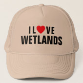 I Love Wetlands™ Trucker Hat Trucker Pet (Voorkant)