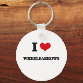 I Love Wheelbarrows Sleutelhanger (Voorkant)