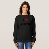 I Love Whippets Premium Trui (Voorkant volledig)