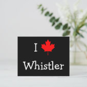 I Love Whistler Briefkaart (Staand voorkant)