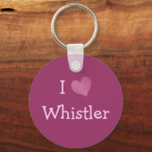 I Love Whistler Sleutelhanger (Voorkant)