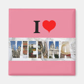I Love Wien Austria Magneet (Voorkant)