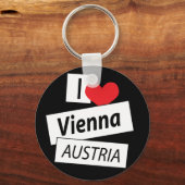 I Love Wien Austria Sleutelhanger (Voorkant)