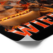 I Love Wieners Funny Offensive Dachshund Bootleg G Poster (Hoek)