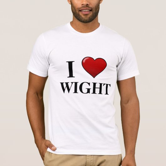 I Love Wight T-shirt (Voorkant)
