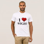 I Love Wight T-shirt (Voorkant volledig)