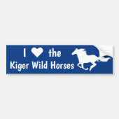 I Love Wild Horses Bumper Sticker (Voorkant)