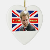 I Love William Keramisch Ornament (Rechts)