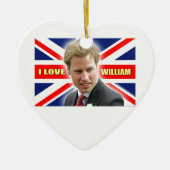 I Love William Keramisch Ornament (Voorkant)