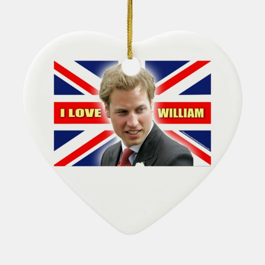 I Love William Keramisch Ornament (Achterkant)