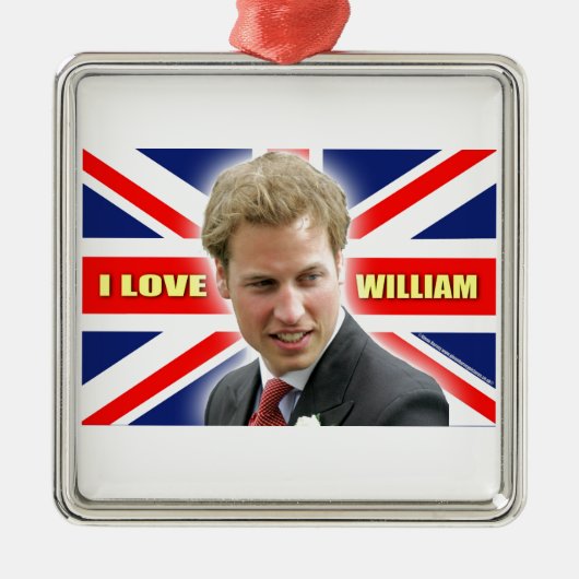 I Love William Metalen Ornament (Voorkant)