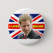I Love William Ronde Button 5,7 Cm (Voorkant)