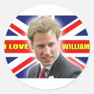 I Love William Ronde Sticker