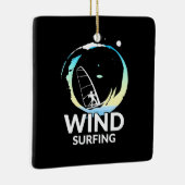 I Love Windsurfing Keramisch Ornament (Rechts)