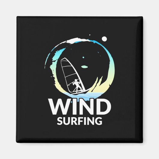 I Love Windsurfing Magneet (Voorkant)