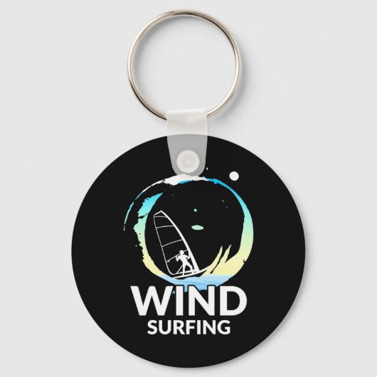 I Love Windsurfing Sleutelhanger (Voorkant)