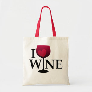 I Love Wine Bag Tote Bag