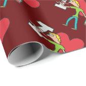 I Love Wine Cadeaupapier (Rol Hoek)