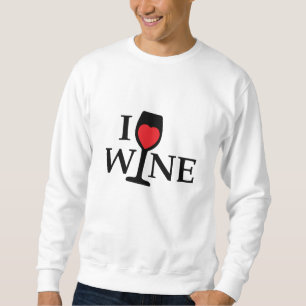 i love wine, ik hou van wijn met rood hartje trui