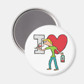 I Love Wine Magneet (Voorkant / Achterkant)