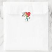 I Love Wine Ronde Sticker (Tas)