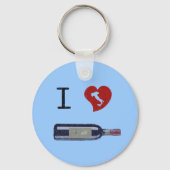I Love Wine Sleutelhanger (Voorkant)
