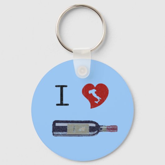 I Love Wine Sleutelhanger (Voorkant)
