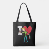 I Love Wine Tote Bag (Achterkant)
