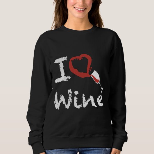 I Love Wine Trui (Voorkant)