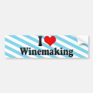 I Love Winemaking Bumpersticker