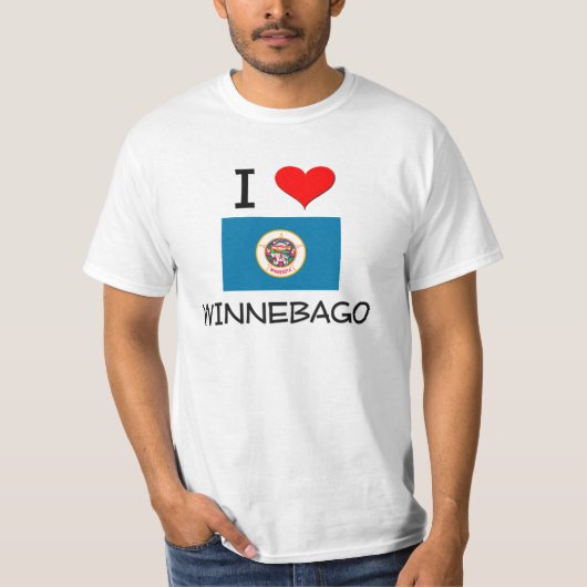 I Love Winnebago Minnesota T-shirt (Voorkant)