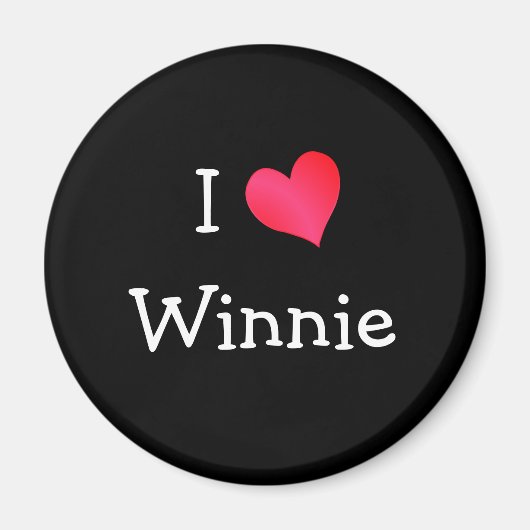 I Love Winnie Magneet (Voorkant)