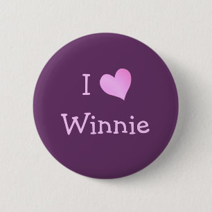 I Love Winnie Ronde Button 5,7 Cm