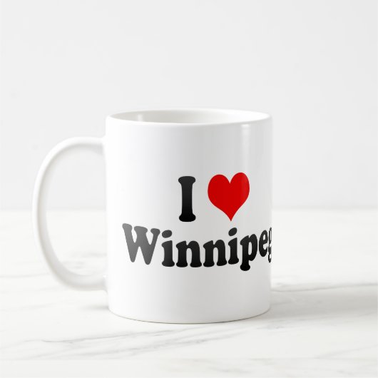 I Love Winnipeg, Canada Koffiemok (Links)