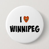 I Love Winnipeg Ronde Button 7,6 Cm (Voorkant)