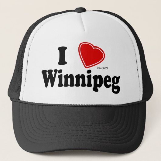 I Love Winnipeg Trucker Pet (Voorkant)