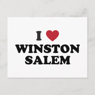 I Love Winston Salem North Carolina Briefkaart