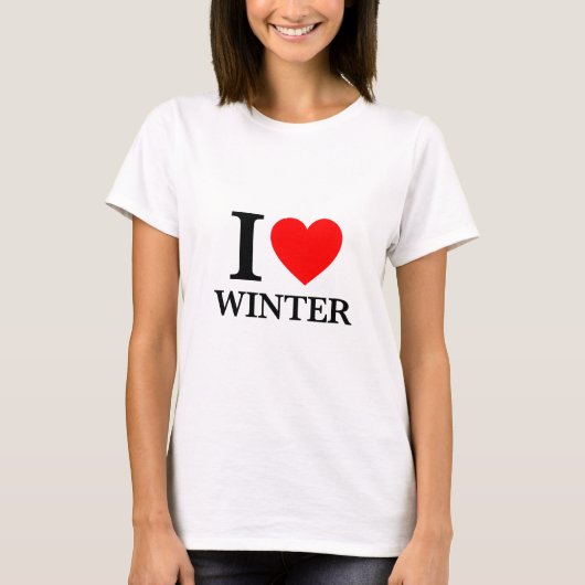 I Love Winter T-shirt (Voorkant)