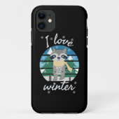 I Love Winter | winterseizoen | schattige vos in d Case-Mate iPhone Case (Achterkant)